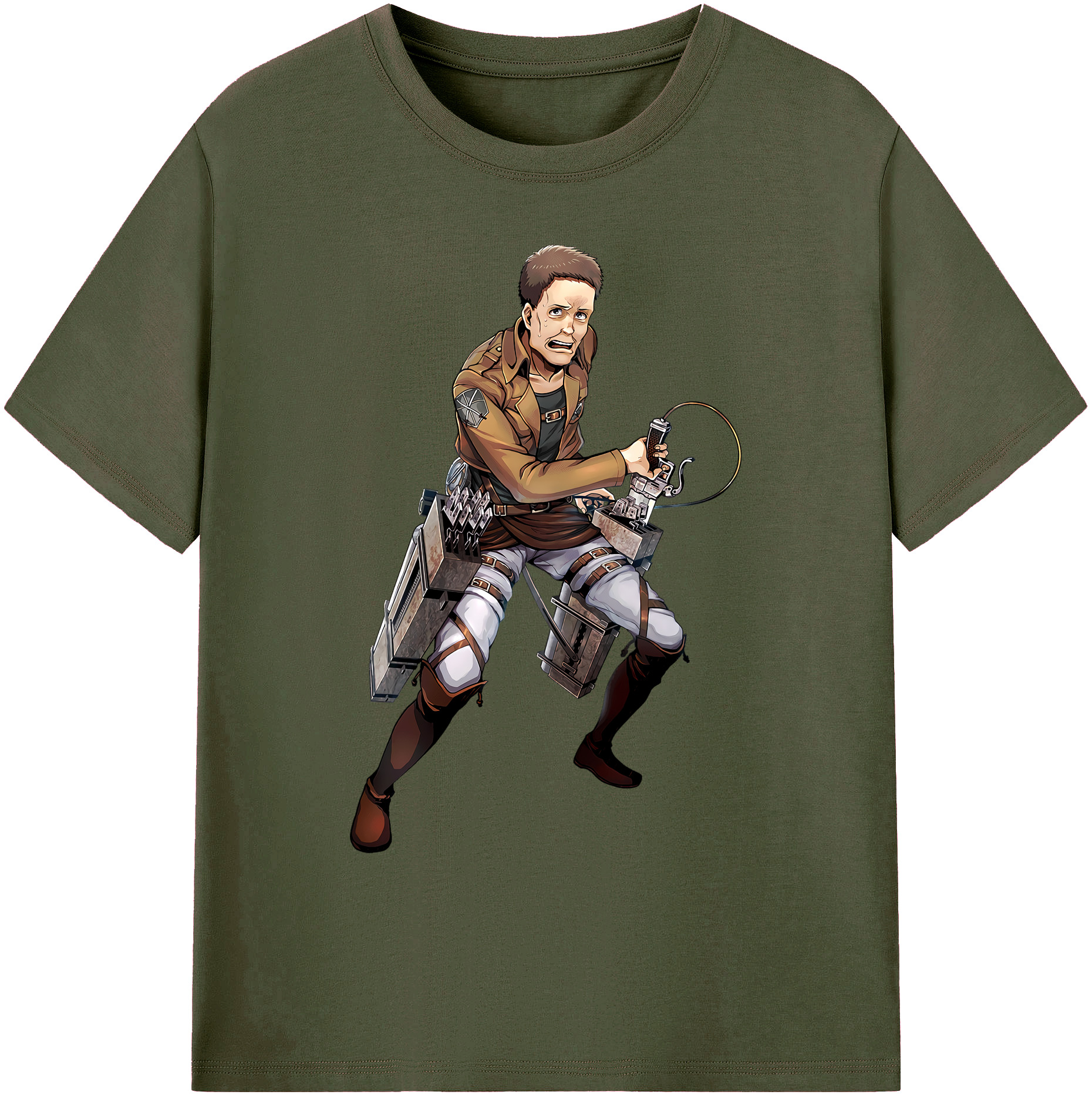 （画像用） 進撃の巨人 Attack on Titan 綿100％ メンズ半袖Tシャツ｜肌触りやわらか＆通気性